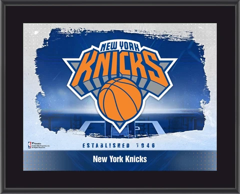 New York Knicks 10.5" x 13" Sublimated Horizontal Team Logo Plaque Cover