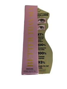 TOO FACED BETTER THAN SEX MASCARA NEW IN BOX 0.27 FL OZ BLACK - Picture 1 of 7