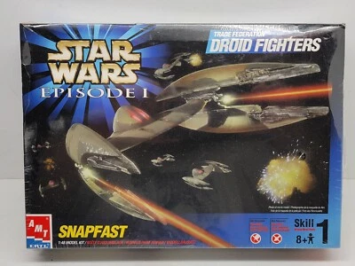 NIB AMT/ERTL Star Wars Episode 1 Trade Federation Droid Fighters Snapfast Model  - Image 1 of 4