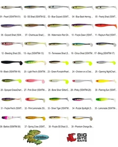 Big Bite Baits Suicide Shad (5SWTM) Any 34 Colors 5 Inch Swimbait Lures - Picture 1 of 58