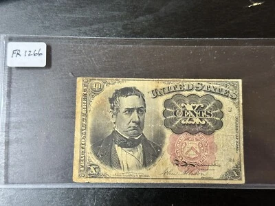 1874 Ten Cent 10c Fractional Currency Note FR 1266 Fifth Issue - Image 1 of 2