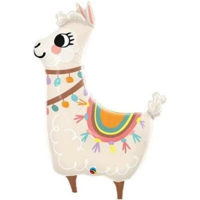 Llama Super Shape Foil Balloon Birthday Party Supplies Decoration Alpaca 45"  - Image 1 of 2