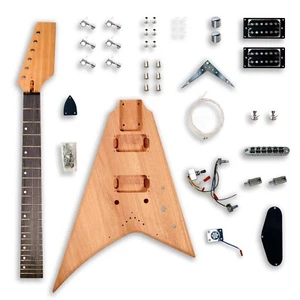 DIY SFV Electric Guitar Kits for V Electric Guitar Mahogany body Mahogany neck - Picture 1 of 5