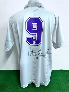REAL MADRID HUGO SANCHEZ SIGNED AUTOGRAPHED JERSEY NO MATCH WORN SHIRT COA - Picture 1 of 6