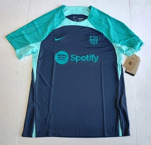 FC Barcelona Nike Training Jersey Mens L Slim Fit Blue Dri Fit Spotify La Liga - Picture 1 of 10