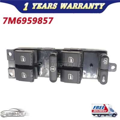 Car Power Master Window Switch 7M6959857 For Volkswagen Sharan For Ford Galaxy - Imagem 1 de 4