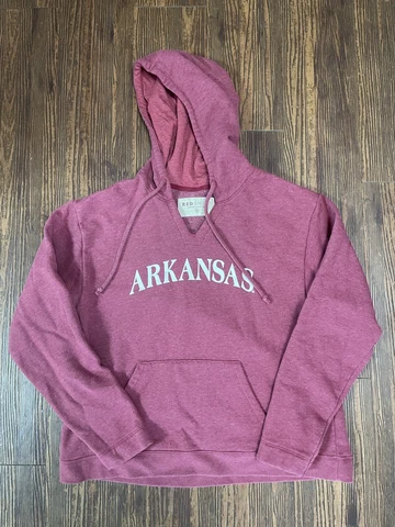 Arkansas Razorbacks Hooded Sweatshirt - Ladies Hoody By League - Red Cover
