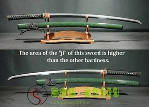 GLW Schwert Katana Japanisches Samurai Schwert 5A Ton gehärtet Tamahagane Stahl scharf - Bild 1 von 9