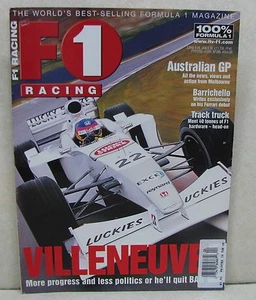 F1 Racing Magazine April 2000 Jacques Villeneuve - Picture 1 of 3