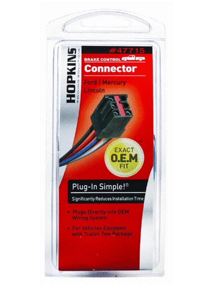 Remolque de remolque Hopkins control de frenos Ford-Mercury-Lincoln con arnés 47715 nuevo Foto 1 de 4