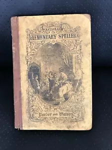 National Elementary Speller by Parker & Watson, 1865 - A aga - Picture 1 of 1