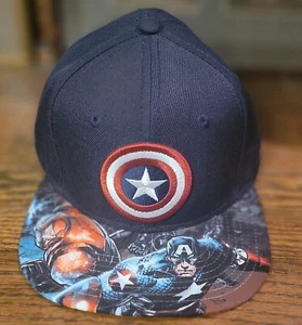 Vintage Captain America Marvel Comics Snapback Hat Cap  - Picture 1 of 7