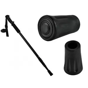 2x Ersatzfußkappe Kappe Trekkingstock Nordic Walking Gummi - Bild 1 von 3