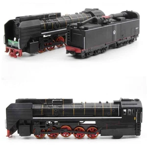Alloy Steam Train Diesel Locomotive Retro Coal Carriage Lights Model Toy Trains - Picture 1 of 11