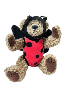 TY Bear Ladybug 1993 Brown Tag AT Bugsy Jointed Vintage No Ear Tag - Picture 1 of 7