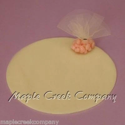 25 Círculos de Tul PARA FAVORES DE FIESTA o BODA Elige entre 12 Colores Foto 1 de 2