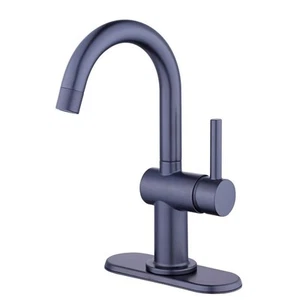 Glacier Bay Dorind Single Hole Single-Handle Deck Mount High-Arc Bathroom Faucet - Picture 1 of 7