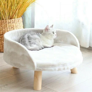 Sofá cama para perro gato sofá gatito salón sofá cama elevado taburete de 3 patas cama elevada y - Imagen 1 de 17