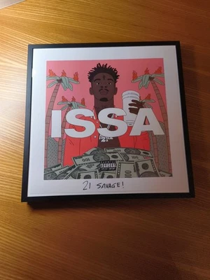 21 SAVAGE "ISSA" POSTER AUTOGRAFATO  - Immagine 1 di 4