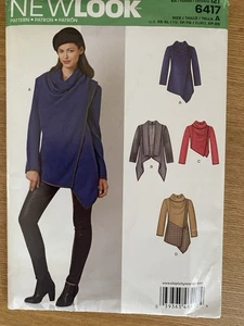 New Look 6417 Stylish Cape & Jacket Size XS-XL UNCUT Pattern L@@K - Picture 1 of 6