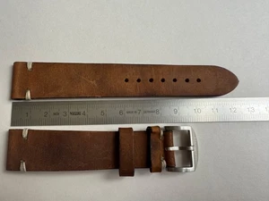 Steinhart Lederarmband 20 mm braun, mit Edelstahlschließe - Bild 1 von 6