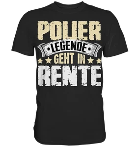 Polier Legende Rente Shirt – Lustiges Ruhestand Tiefbauer Rente - Premium Shi - Bild 1 von 10