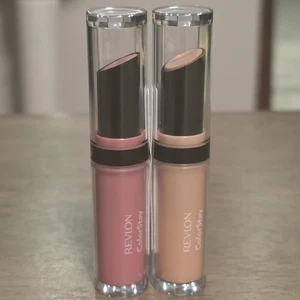 2x Lápiz labial de gamuza Revlon Colorstay Ultimate 001 Silhouette y 090 visualización privada - Imagen 1 de 5