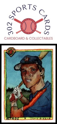 Caja de zapatos Topps Treasures 2025 Craig Biggio 90 Bowman Foto 1 de 2