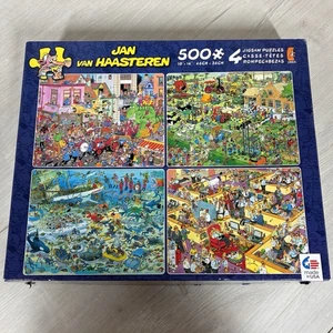 Jan van Haasteren Ceaco 4-in-1 500 Pc Puzzle Set Carnival Farm Deep Sea Office - Picture 1 of 12