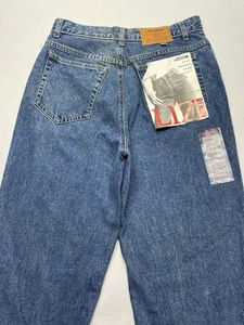NWT VTG Lizwear Ongoing Relaxed Baggy Jeans Size 12 28x31 90s Y2K Grunge Read* - Picture 1 of 23