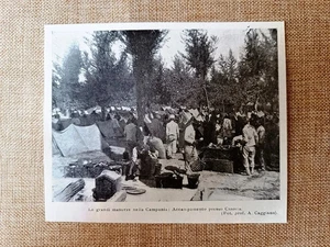 Die großen Manöver in Kampanien: Lager bei Casoria 1905 - Bild 1 von 1