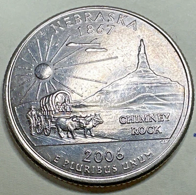 2006 P Nebraska State Washington Quarter 25C 7688N - Image 1 of 3