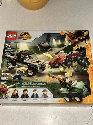 LEGO 76950 — «Мир Юрского периода: трицератопс», пикап-динозавр, засада — совершенно новый - Изображение 1 из 2