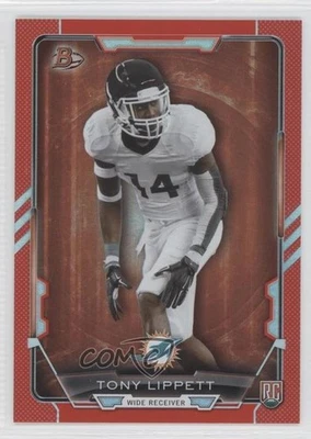 2015 Bowman Rookies Red Rainbow Foil /199 Tony Lippett #80 RC - Image 1 of 2