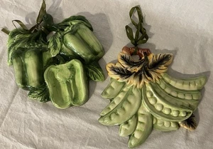 Vintage Küche glasiert Kreidegeschirr Wandtafeln, keine Beschädigungen - Bild 1 von 5