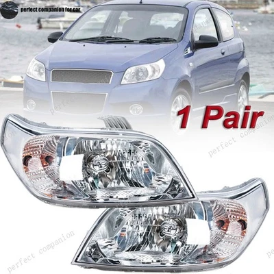 1 Pair Headlights For Chevrolet Aveo Lova 2009 2010 2011 Halogen Front Headlamp Foto 1 de 4