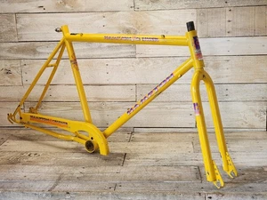 1990s Hampton Cruiser 26” Frame & Fork Yellow Classic Klunker Old School BMX - Picture 1 of 17