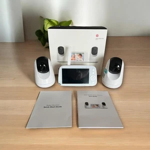 Babyphone mit teilbarem Bildschirm, 5" 720P mit 2 Kameras, Audio und Video Überw - Bild 1 von 7