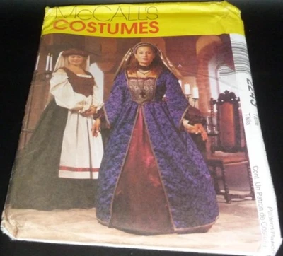 Elizabethan Tudor Medieval Renaissance Gown Sewing Costume Pattern 18W-22W LARP - Image 1 of 3