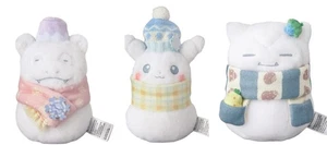 Pokemon Center Japan Schneemann Plüsch 3 Set Japan Exklusiv Original Neu - Bild 1 von 1