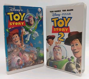 TOY STORY & TOY STORY 2 Lot 2 VHS Disney Clamshell - Imagen 1 de 14