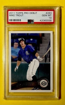 2011 Topps Pro Debut MIKE TROUT RC PSA 10 Angels GEM MINT Rookie Future HOF - Image 1 of 2