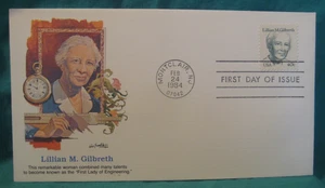 Edición Primer Día-Fleetwood Cachet-40c Lillian Gilbreth-Great Americans-#1868 - Imagen 1 de 3