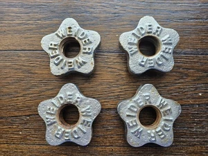 Vintage Weider pair barbell dumbbell collars for 1” weights weight plates - Picture 1 of 6