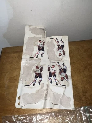 Munro Hockey *Chicago Blackhawks White Player Stickers X5* OEM Parts Piece Game - Image 1 of 4