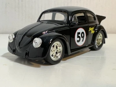 JADA TOYS 1959 VW VOLKSWAGEN BEETLE BLACK 1:32 DIECAST MODEL CAR NEW NO BOX 4.5" - Image 1 of 4