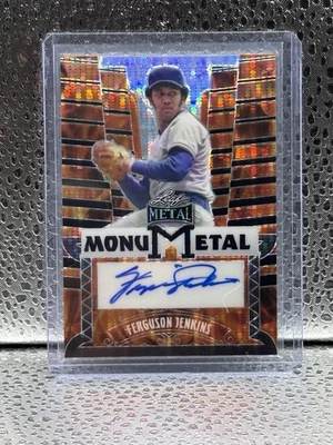 Ferguson Jenkins Gold Pulsar Auto HOF 1/1 - 2024 Hoja Metal MonuMetal - Cachorros Foto 1 de 3