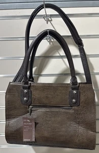 Bolso de mano Povijola de cuero sintético modelo 431-3 genuino hecho en Lituania - Imagen 1 de 13