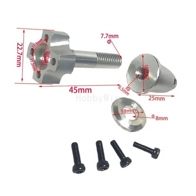 FMS part DZX002 4250 Motor Shaft for 1400mm P51D V8 P51B Scale Model RC Airplane - Image 1 of 4