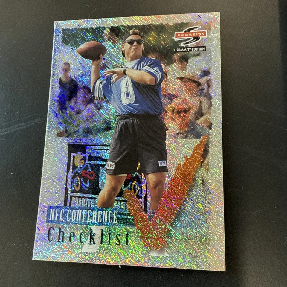 1995 Score Summit Checklist Troy Aikman #198 Dallas Cowboys Excellent Condition - Image 1 of 4